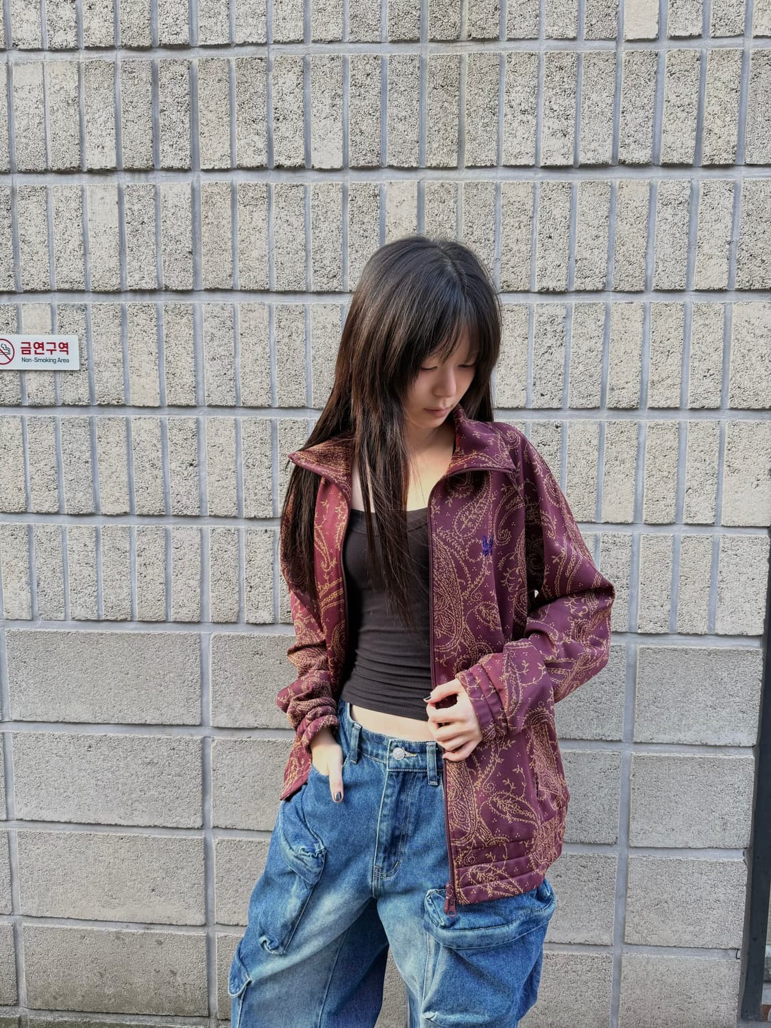 니들스 21A/W 자카드 페이즐리 패턴 집업 상품이미지6