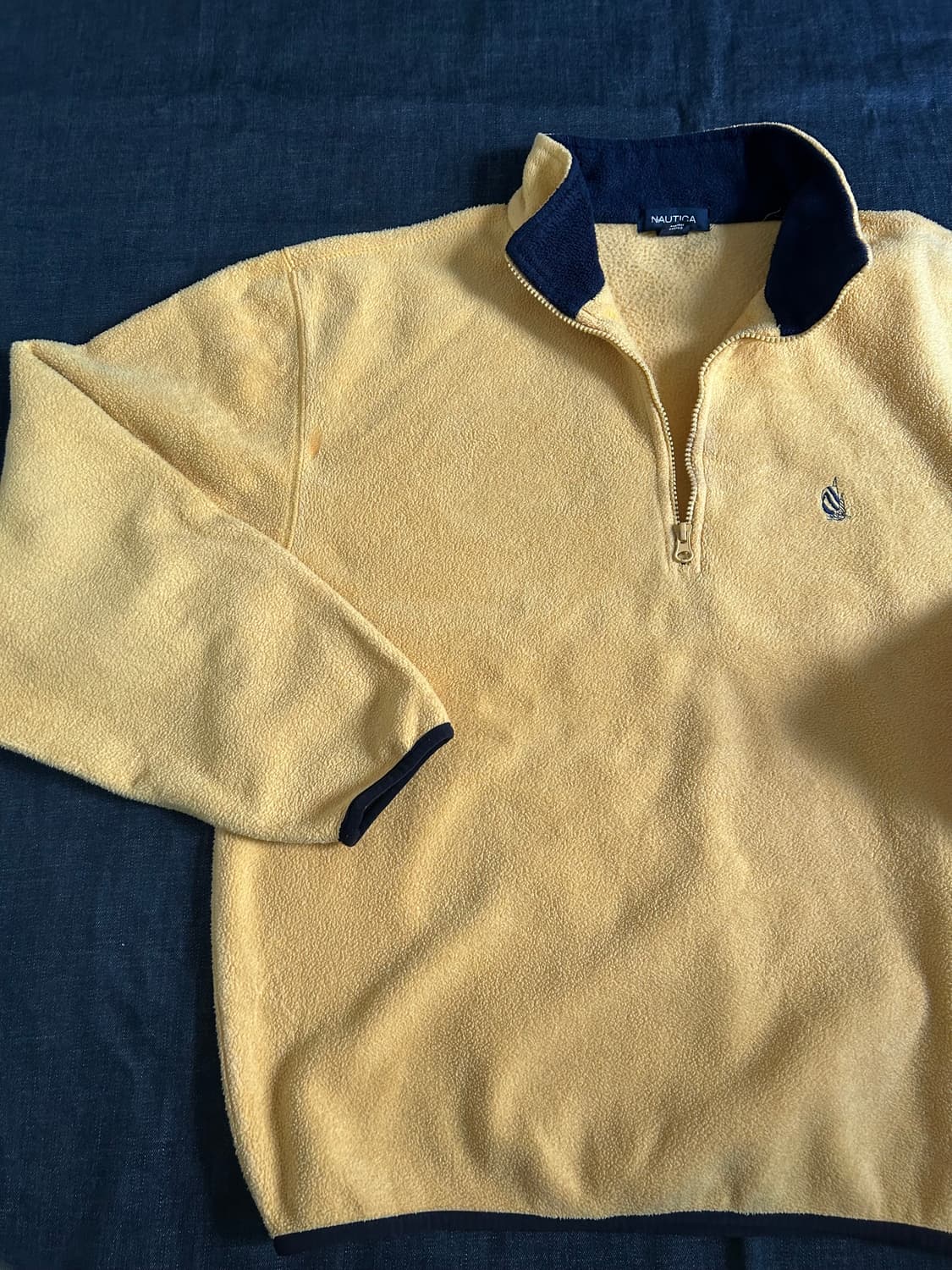 90s 노티카 쿼터집 풀오버 플리스 Made in USA 상품이미지8