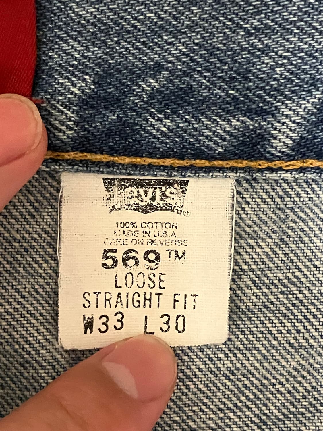 빈티지 리바이스 569 made in usa 상품이미지2