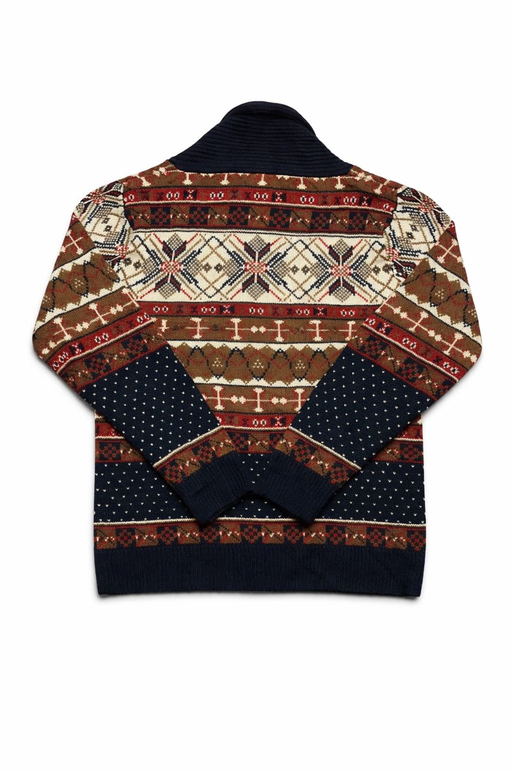UK 90s~00s 영국 빈티지 페어아일 노르딕 숄카라 니트 가디건 상품이미지2