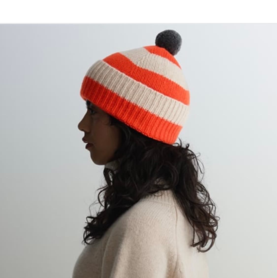 jogordon 조고든 폼폼 비니(블랙/틸블루) 상품이미지1