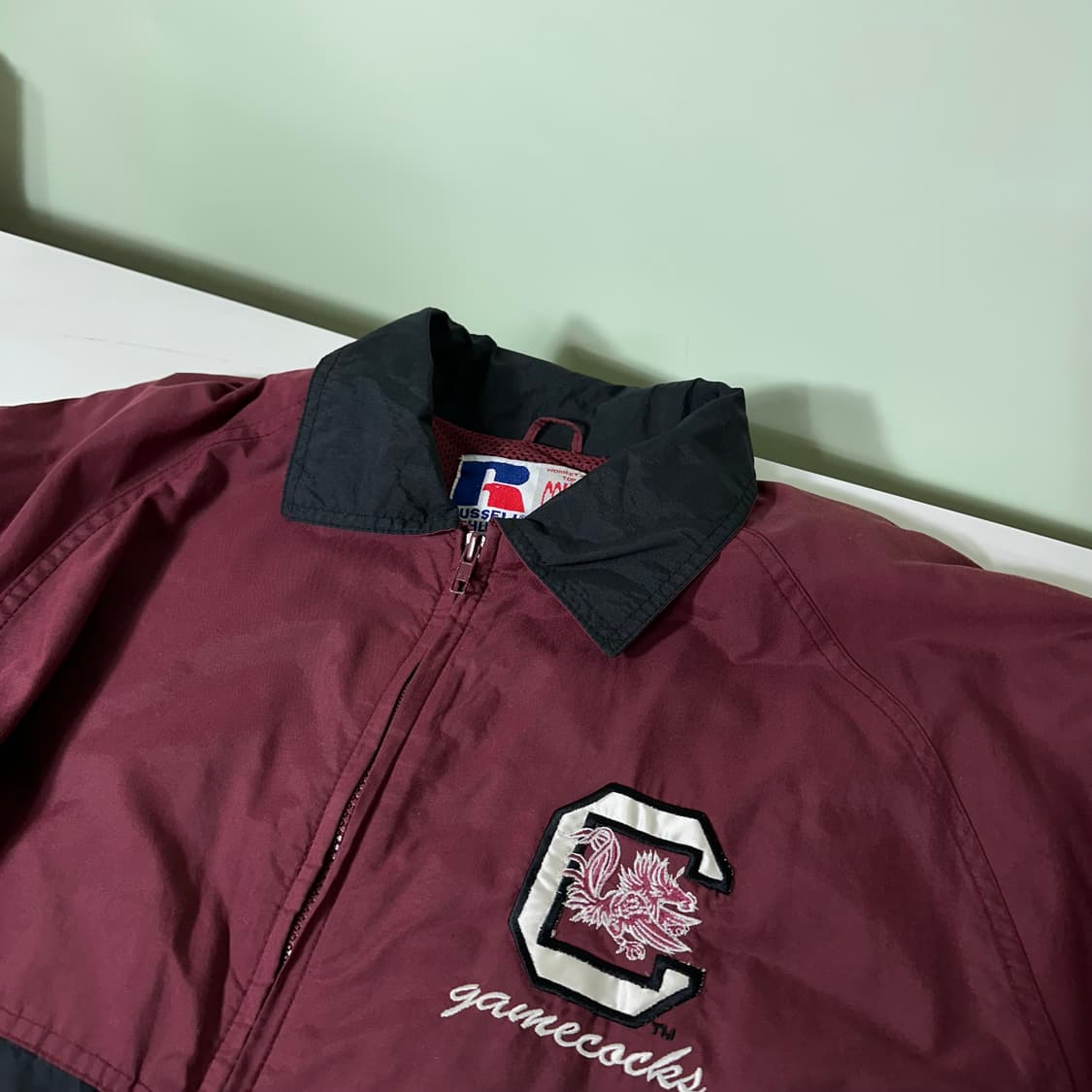 L-XL 러셀에슬레틱 USA 90‘s 오버핏 나일론 캐롤라이나 바람막이 상품이미지6