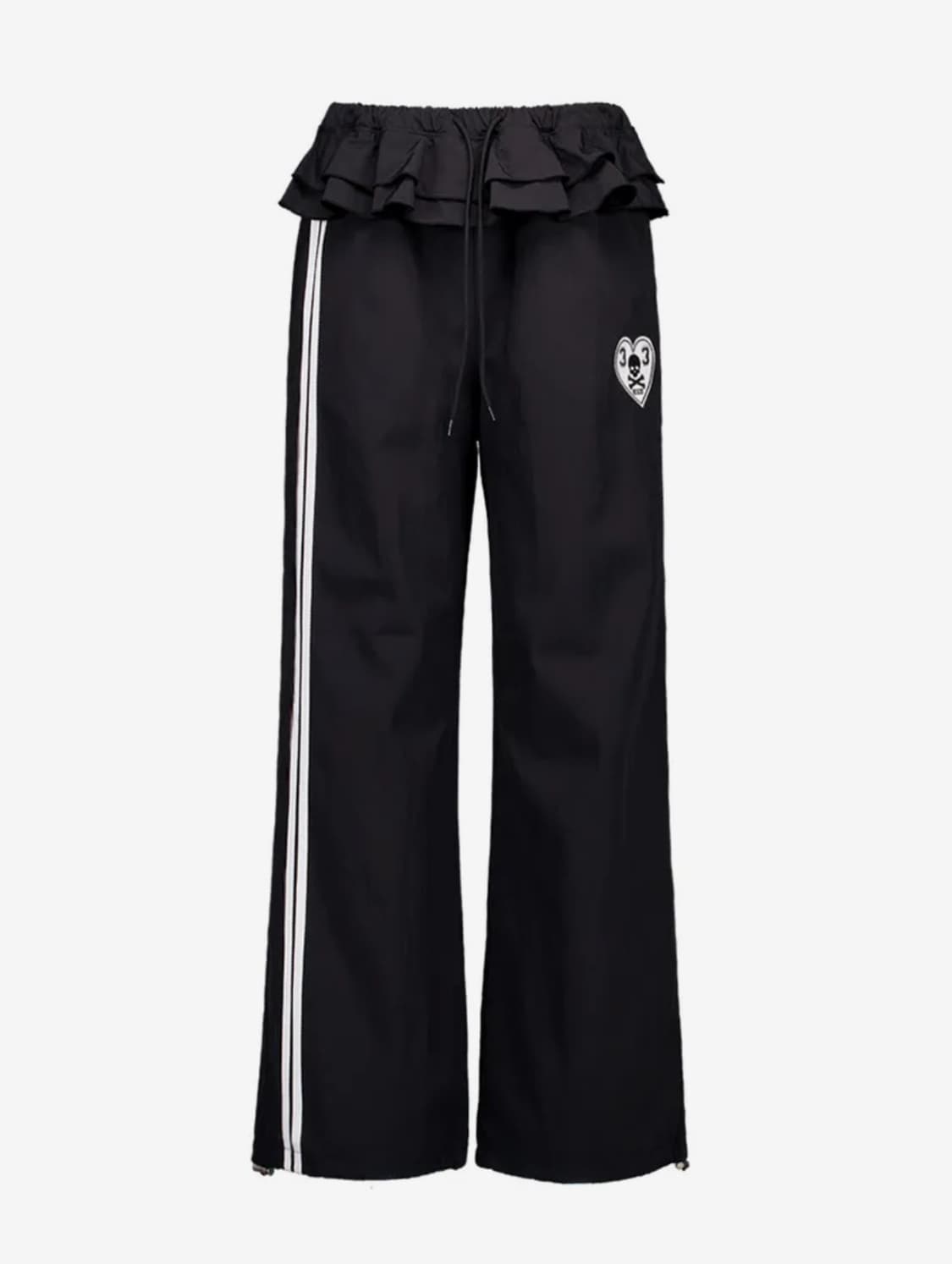 셋업이엑스이 프릴 스포티 팬츠 블랙 상품이미지1