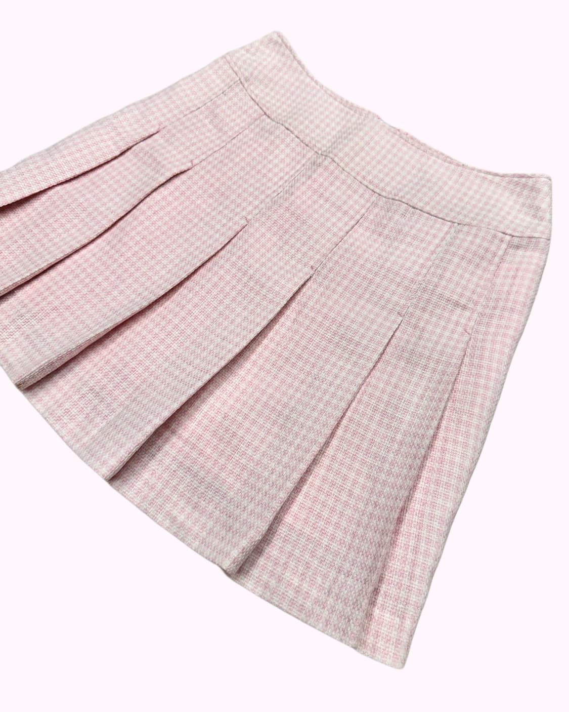 PENDORA white pink pleats skirt 상품이미지2