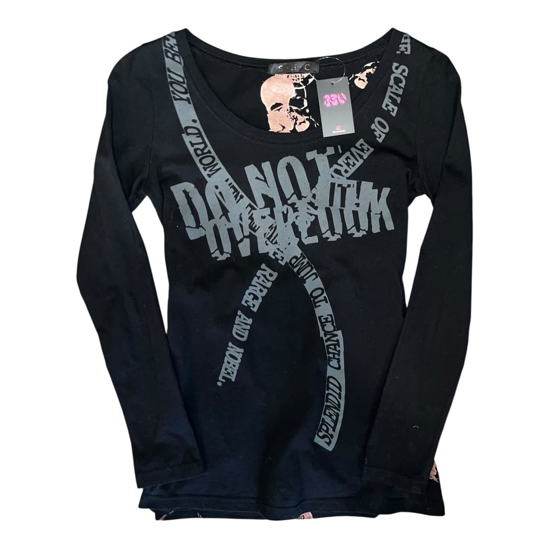 해골 프린팅 긴팔티 y2k펑크갸루 상품이미지3