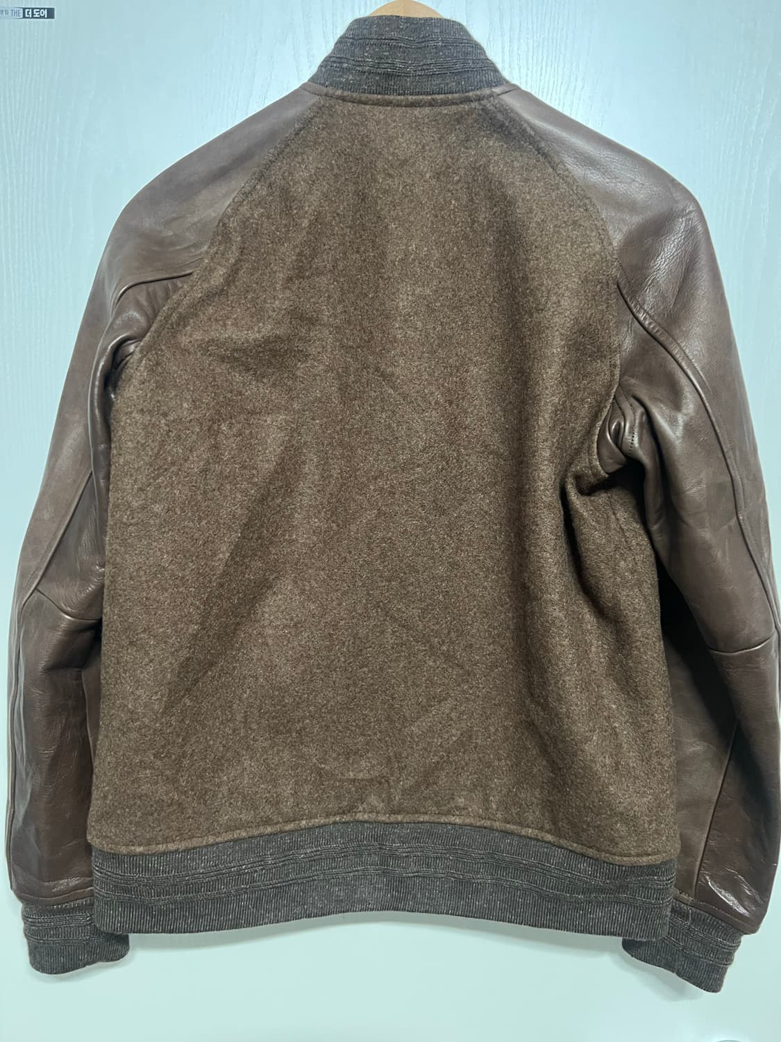 Waste Twice 말가죽 소매 스타디움 자켓 상품이미지5