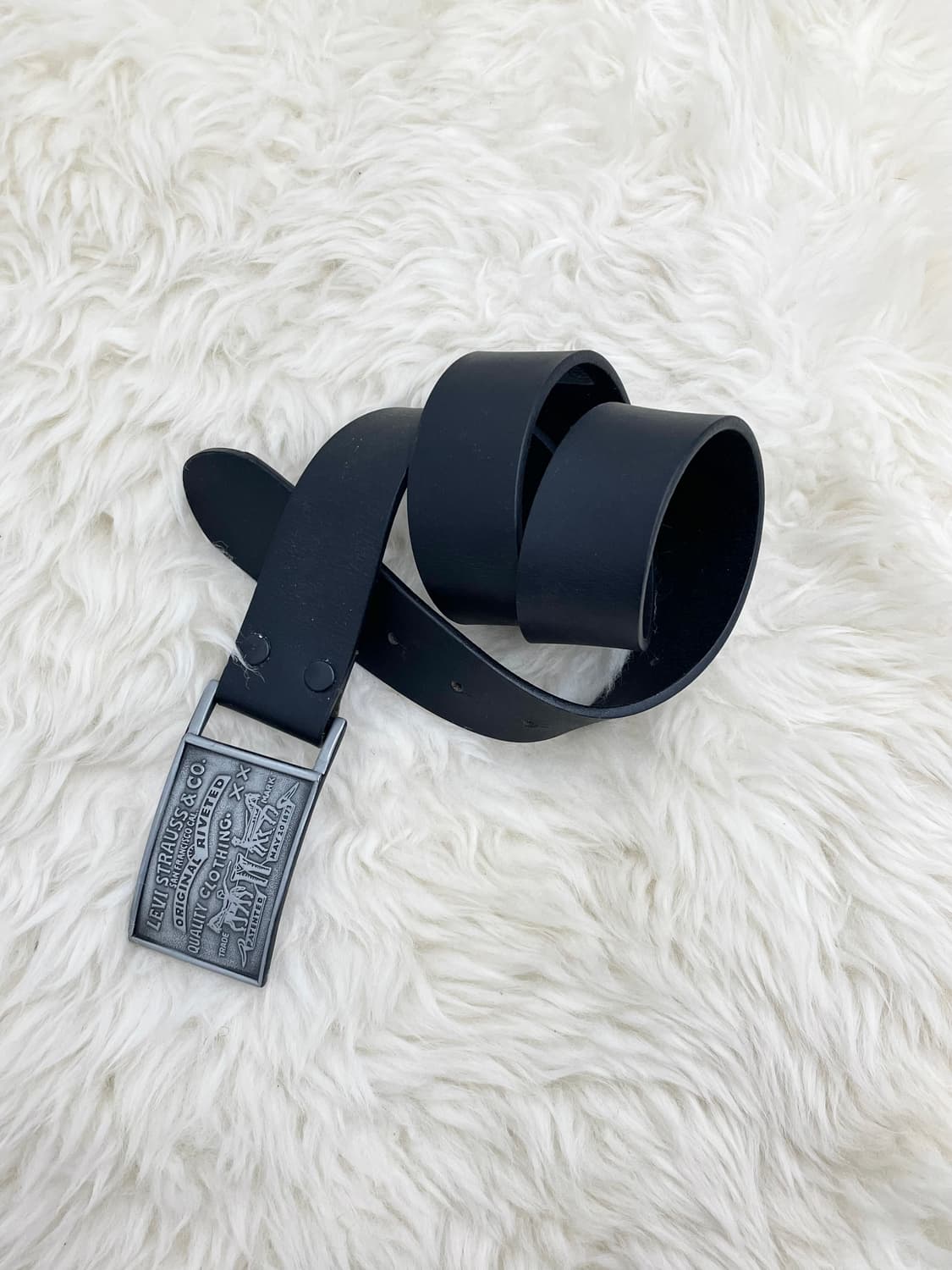 리바이스 리얼레더 로고 버클 벨트 상품이미지1