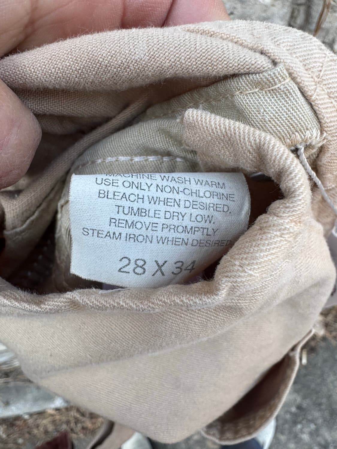 칼하트 빈티지 코튼 오버올 오버롤 멜빵 바지 팬츠 베이지 28 상품이미지7