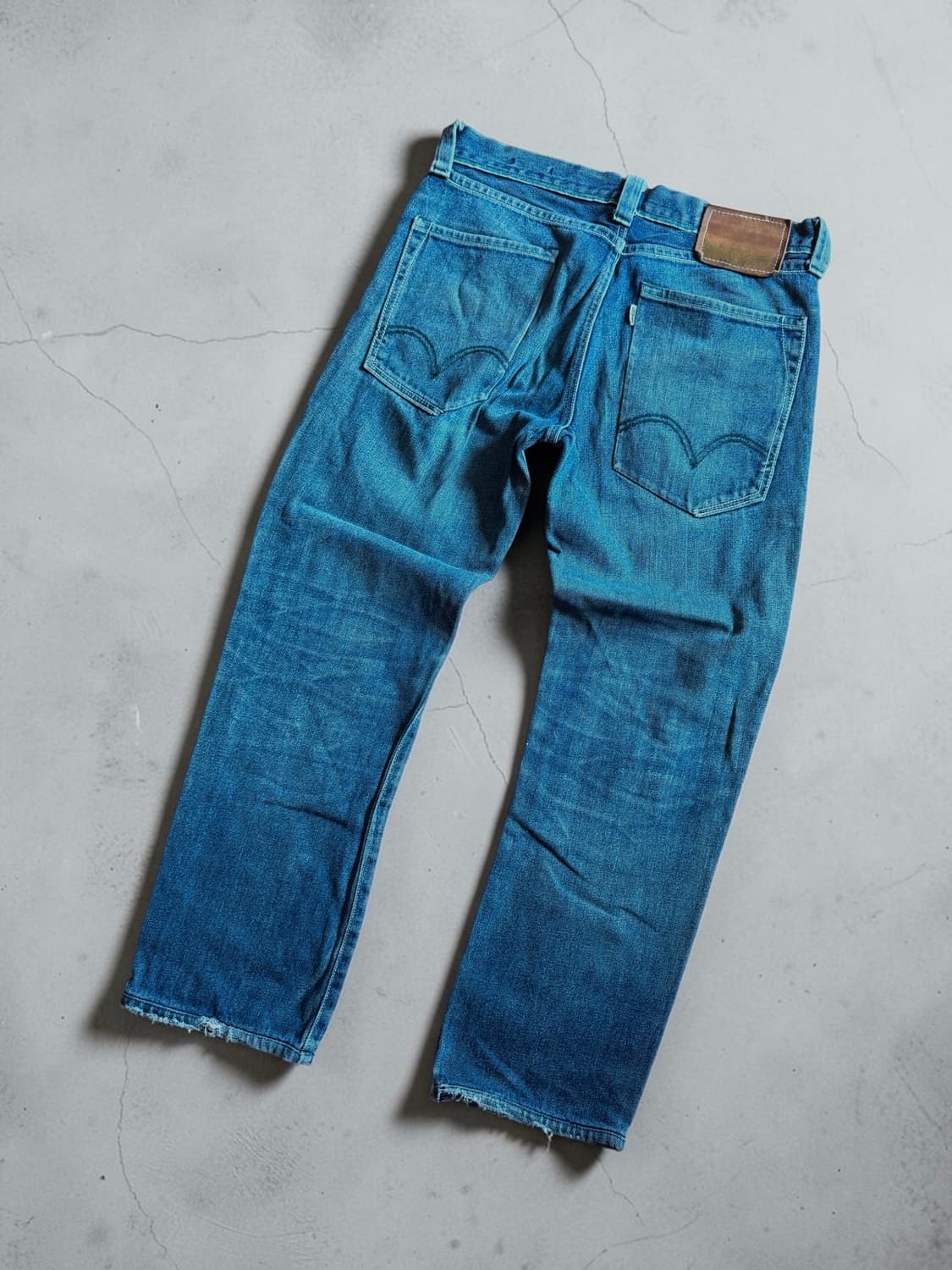 Levi's Premium 재팬 라인 아카이브 그린 배색 스트레이트 데님 상품이미지2