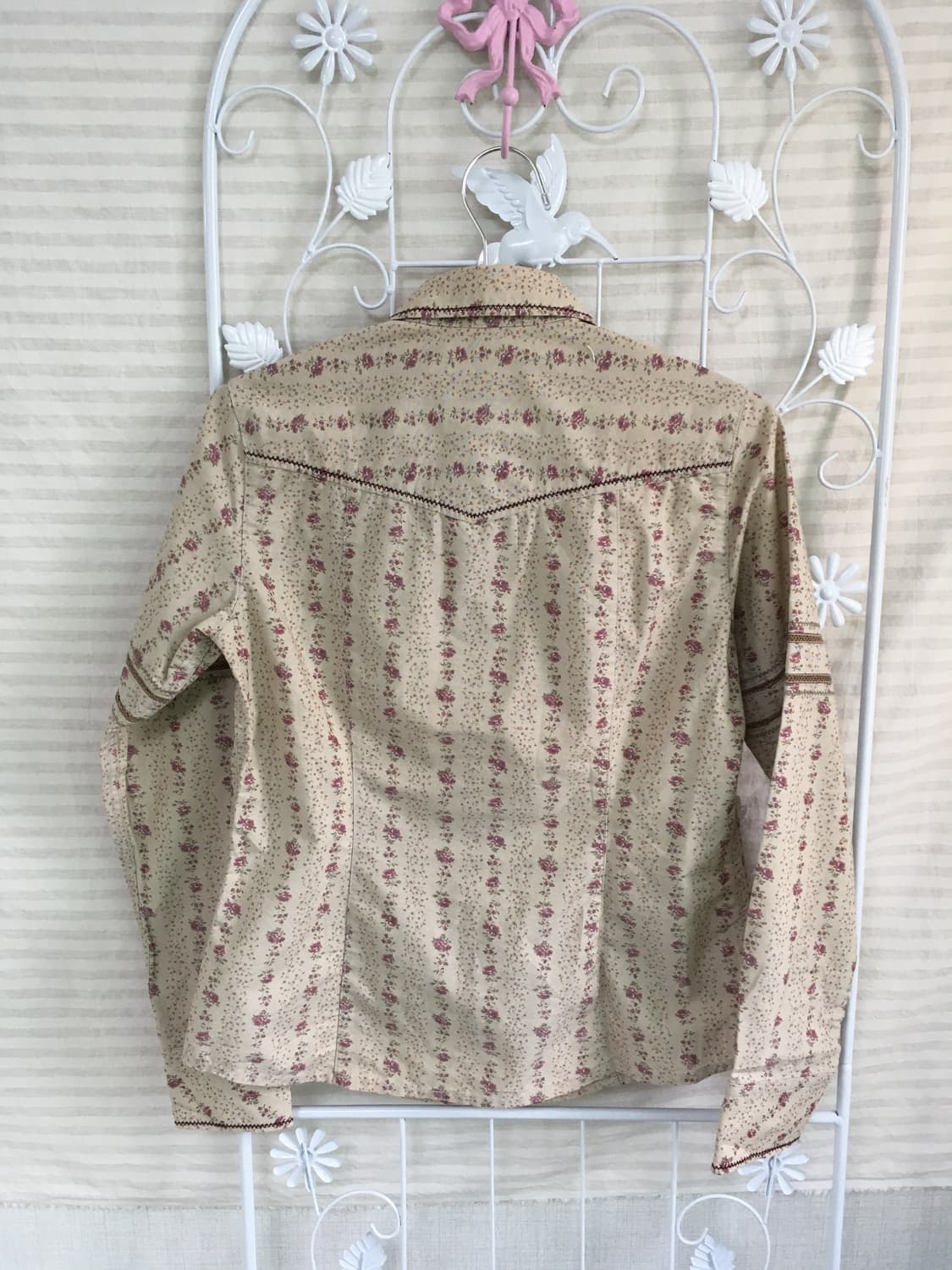 jpn vintage 이스트보이 앤티크 잔꽃 레이스 셔츠 상품이미지4