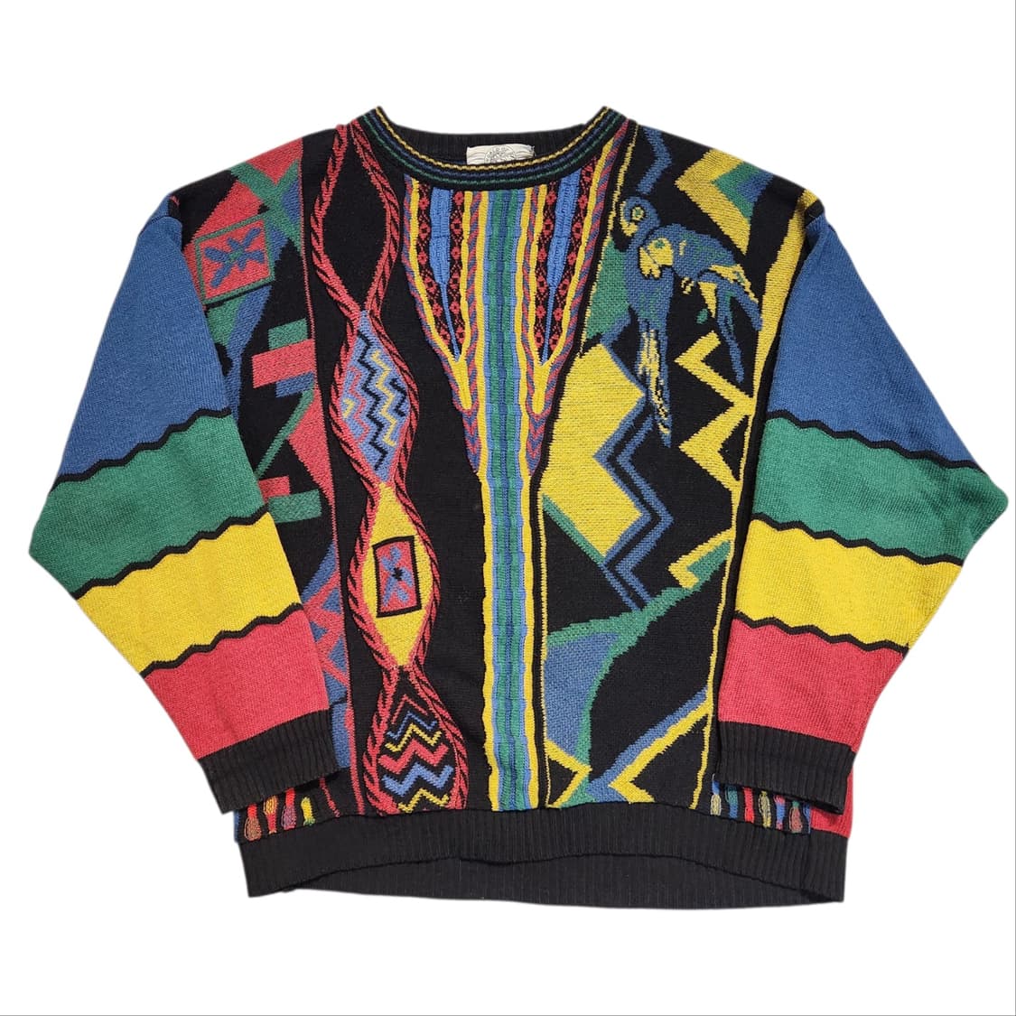 빈티지 패턴 니트 스웨터 (XL) 상품이미지1