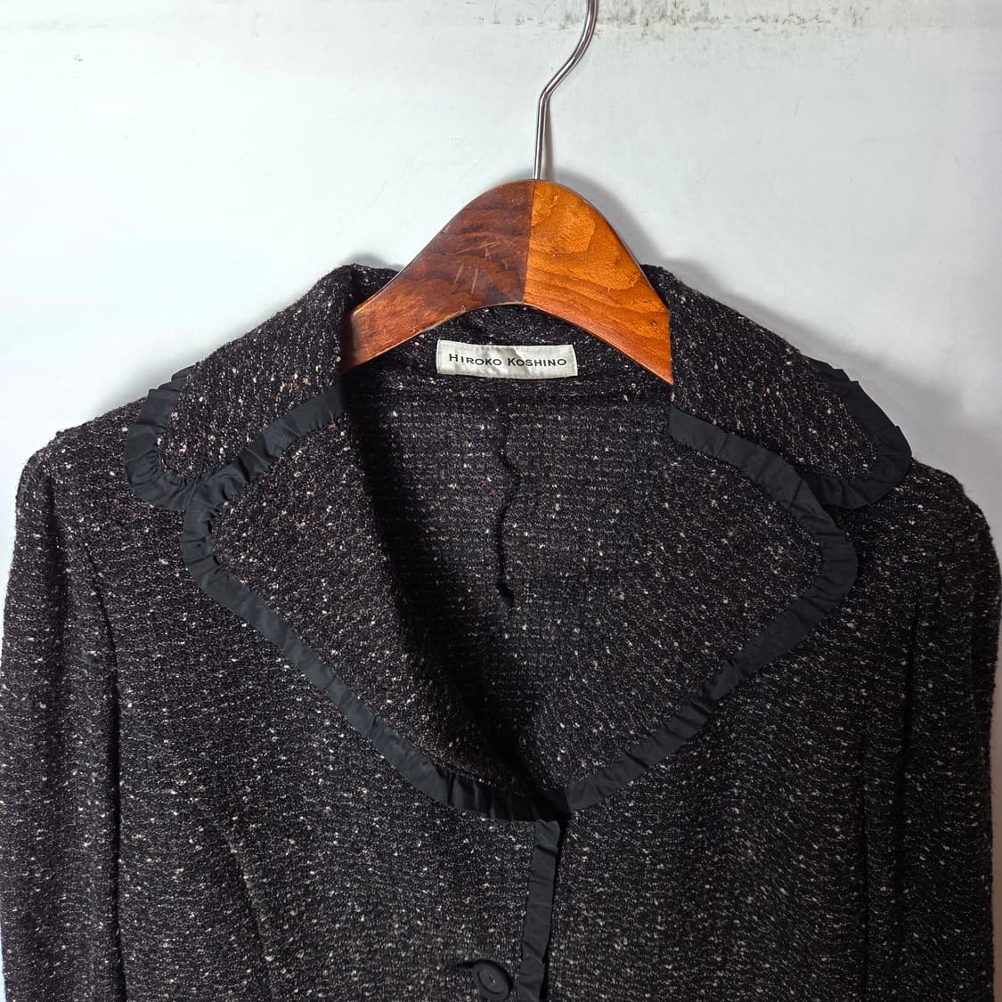 [Hiroko Koshino] 히로코 코시노 트위드 싱글 자켓 상품이미지3