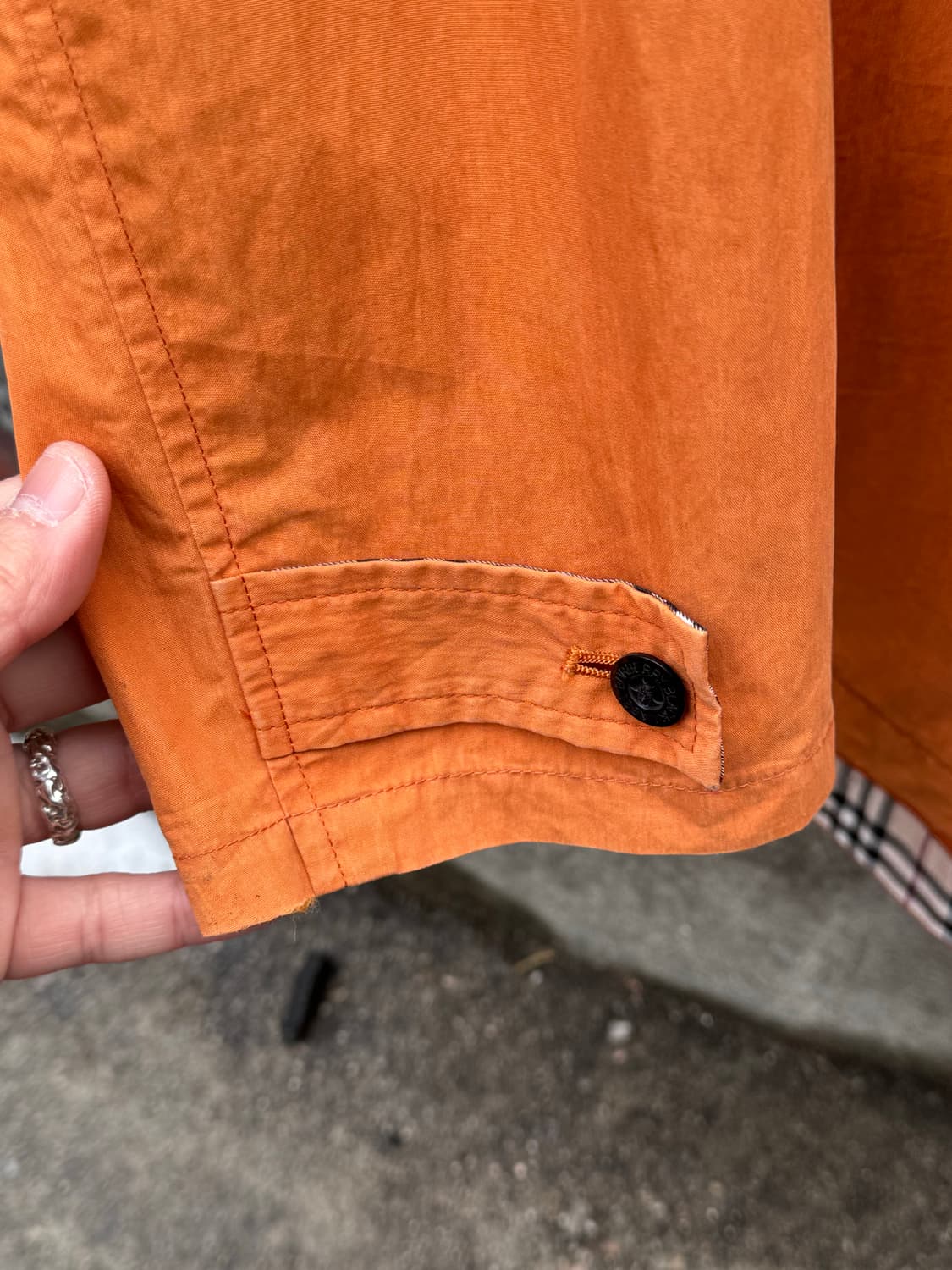 버버리 블랙라벨 오렌지 후드 풀오버  상품이미지9