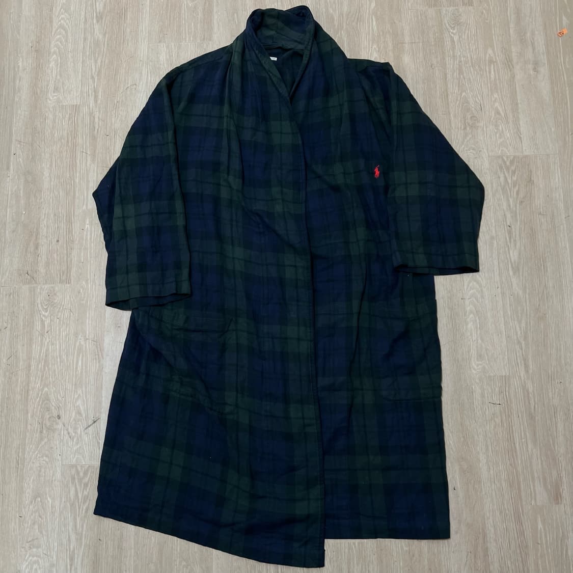 폴로 랄프로렌 오버사이즈 타탄체크 롱 셔츠 S/M 상품이미지1