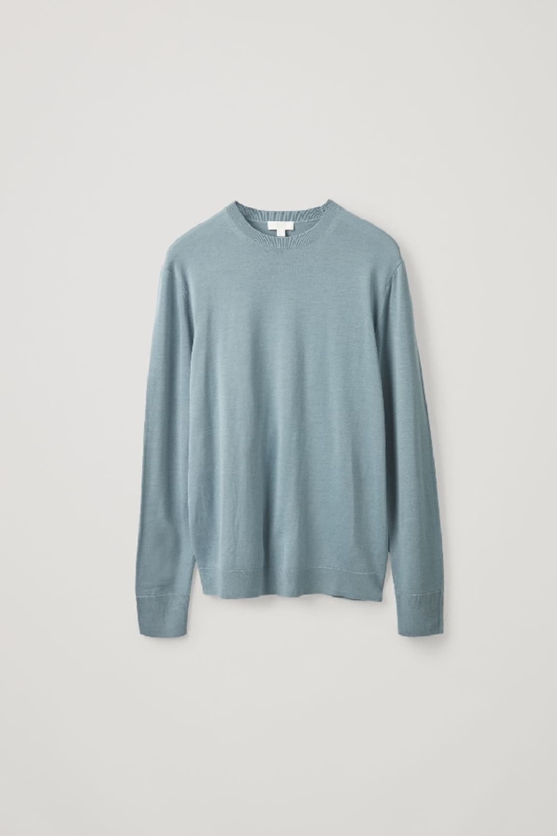 코스(COS) 메리노 크루 넥 스웨터 틸 블루 상품이미지3