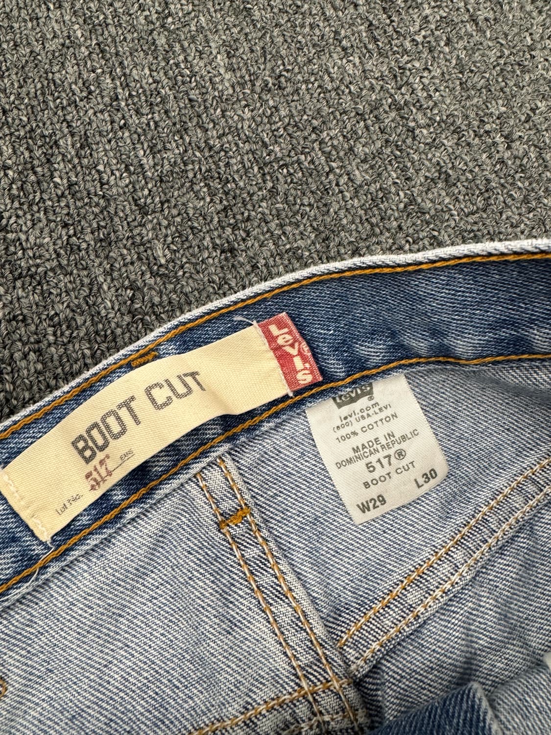 리바이스517 여성 부츠컷 연청 데님팬츠 상품이미지5