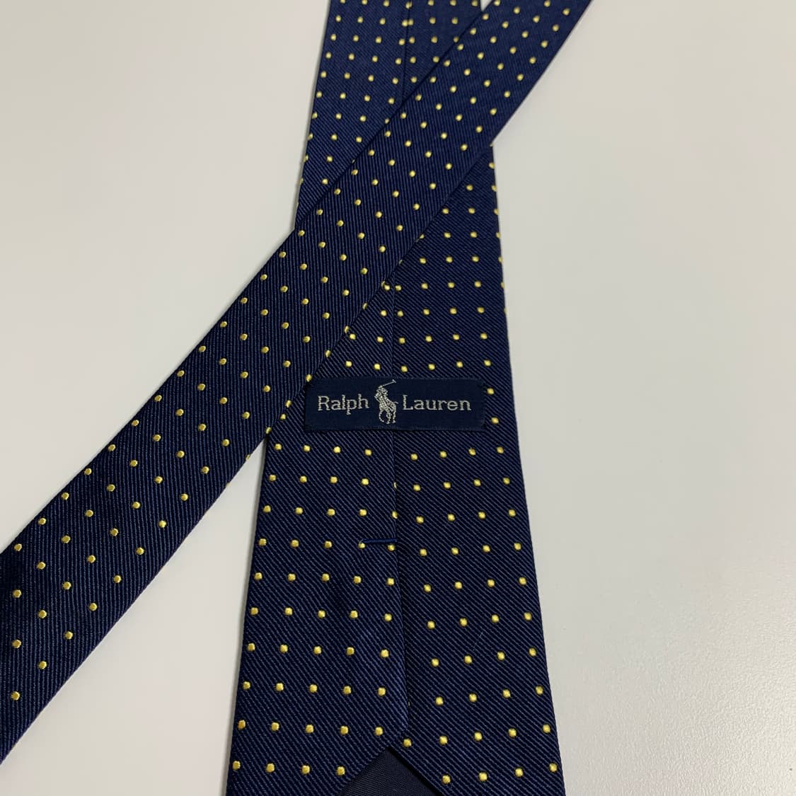 폴로 랄프로렌(POLO) 도트 명품넥타이 B+등급 8cm 상품이미지5