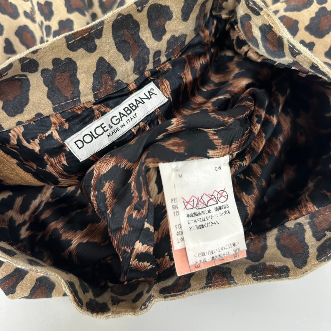 돌체앤가바나 레오파드 베라펠레 가죽 스커트 상품이미지8