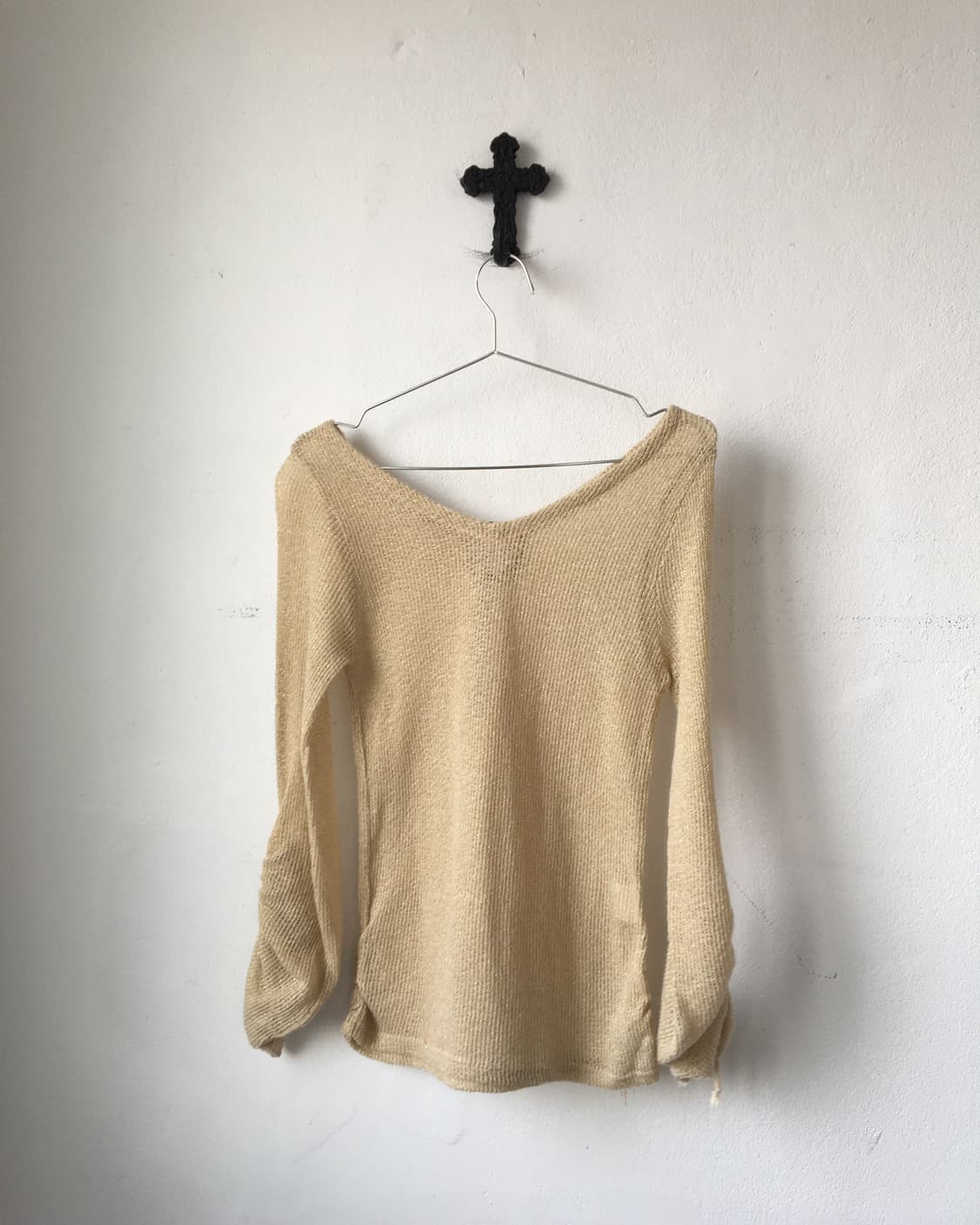 Back o ring point shirring knit 상품이미지3