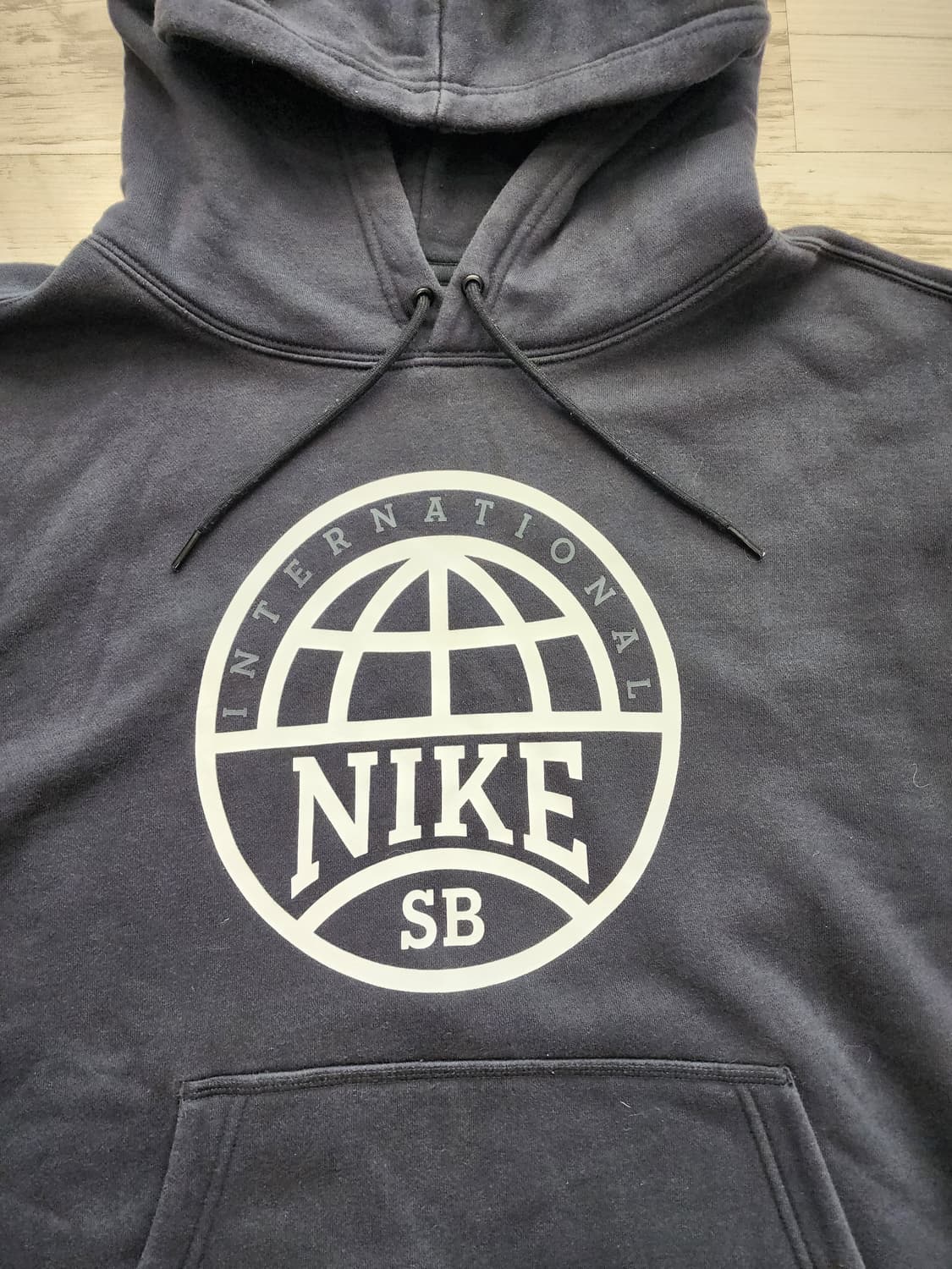 NIKE 나이키 기모 후드 티셔츠 팜. XL(105)사이즈 블랙 후드티 상품이미지4