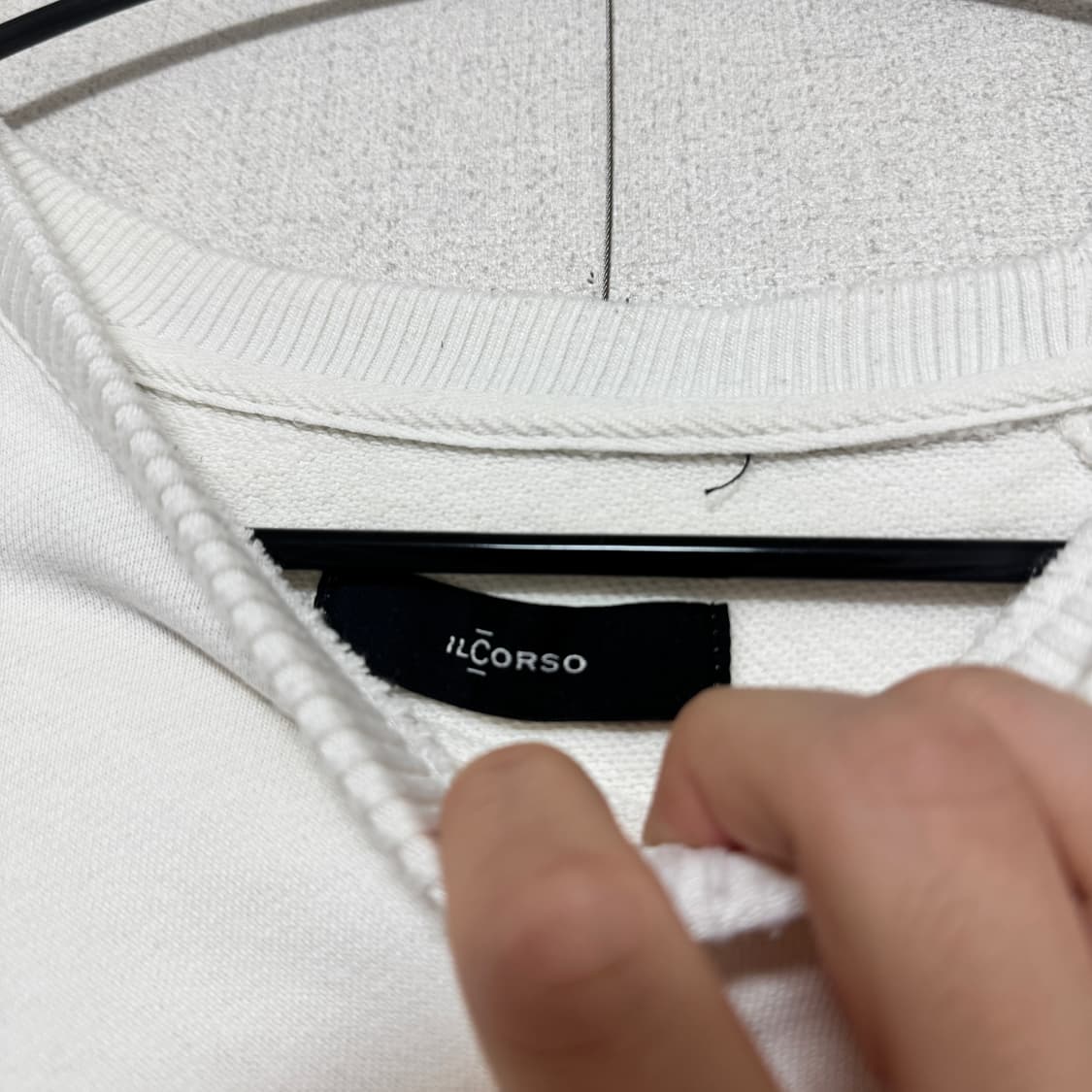 ILCORSO 아이보리 맨투맨 110 팝니다! 상품이미지4