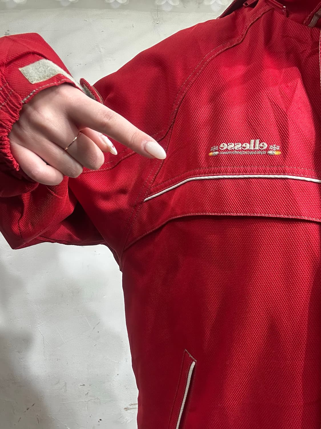 엘레쎄 레드 스노우보드 올드스쿨 스키 자켓 패딩 점퍼 M 상품이미지4