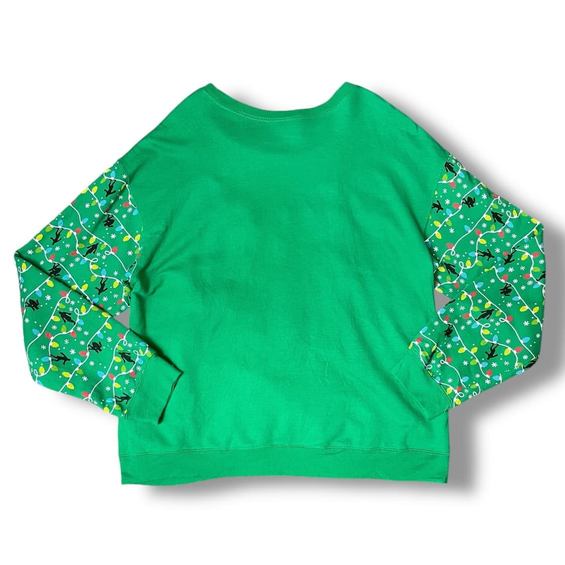 USA 크리스마스 크리스마스 패턴 프린팅 기모 맨투맨 XXL 상품이미지2