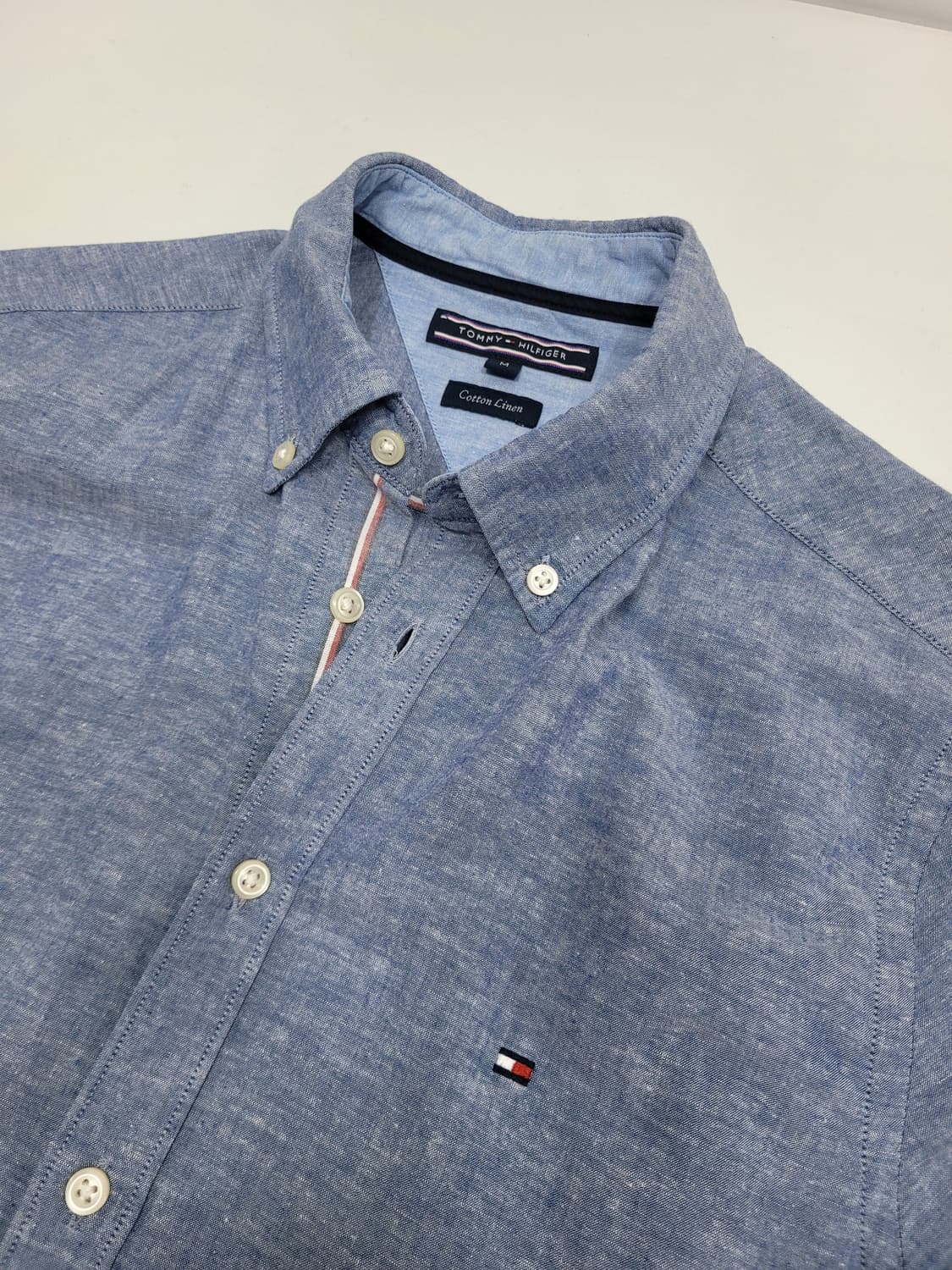 TOMMY HILFIGER 타미힐피거 코튼 린넨 셔츠 / 남 M  상품이미지4