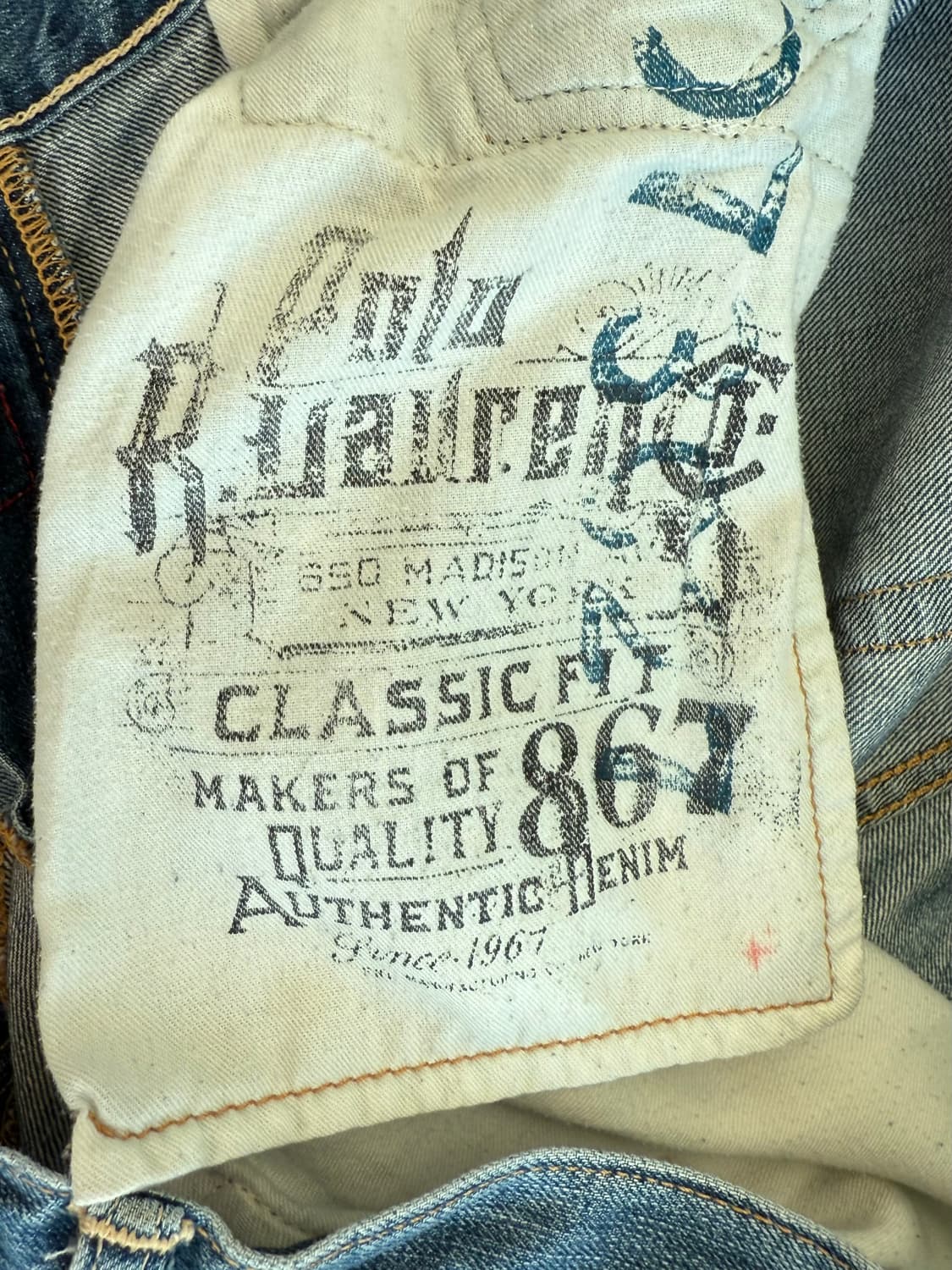 Polo Ralph Lauren 867 클래식 데님팬츠 상품이미지5