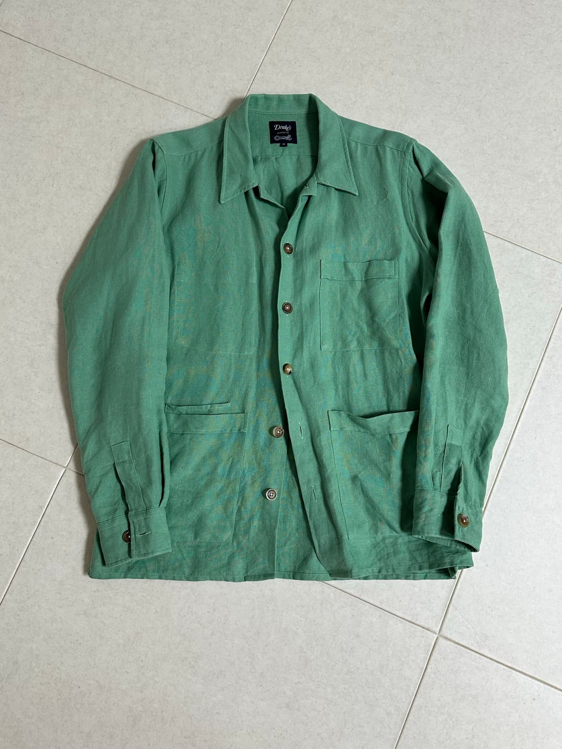 드레익스 x 카멜 린넨 오버 셔츠 M 상품이미지1