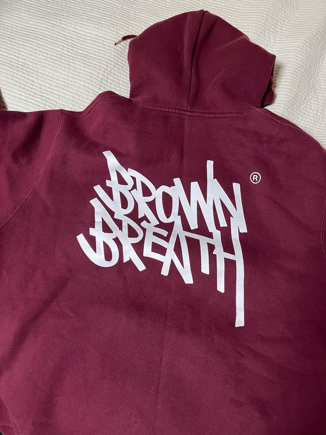 [m] 브라운브레스 버건디 후드티  상품이미지1