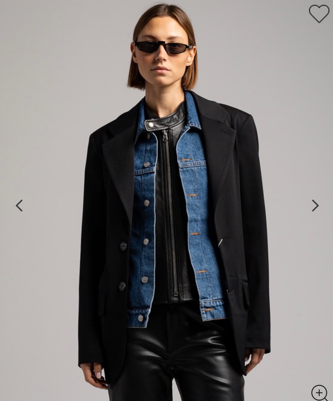 메종마르지엘라MM6 레이어드 싱글 브레스티드 블레이저 상품이미지8