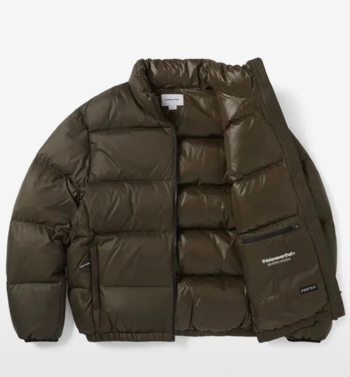 디스이즈네버댓 퍼텍스 패딩 브라운 상품이미지2