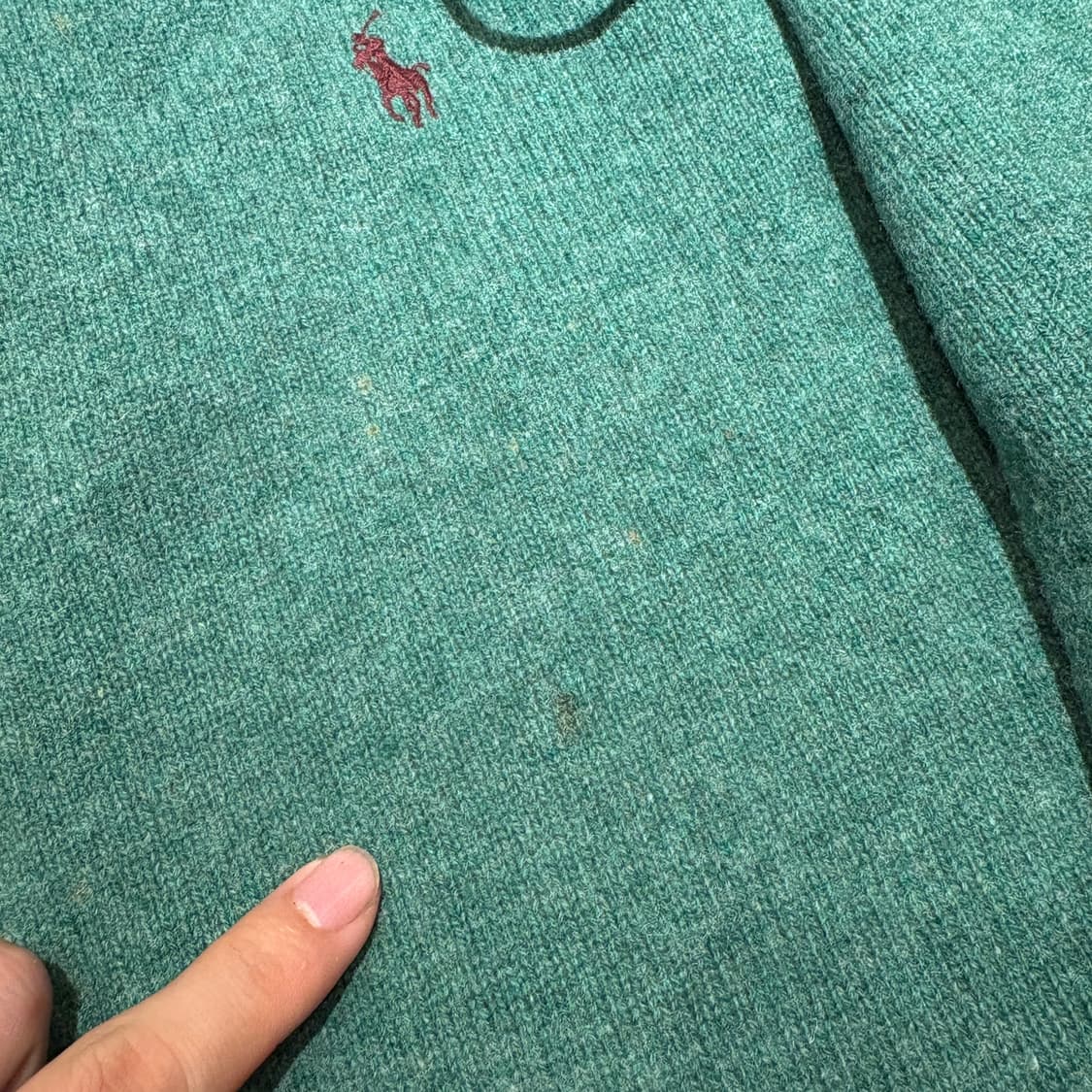 폴로 정품 그린 렘스울 니트 상품이미지7