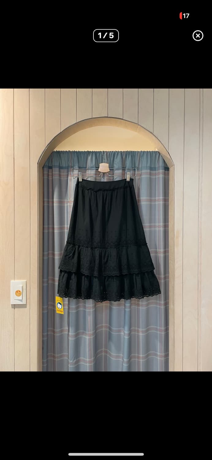 일본빈티지 펀칭레이스 캉캉스커트 상품이미지1
