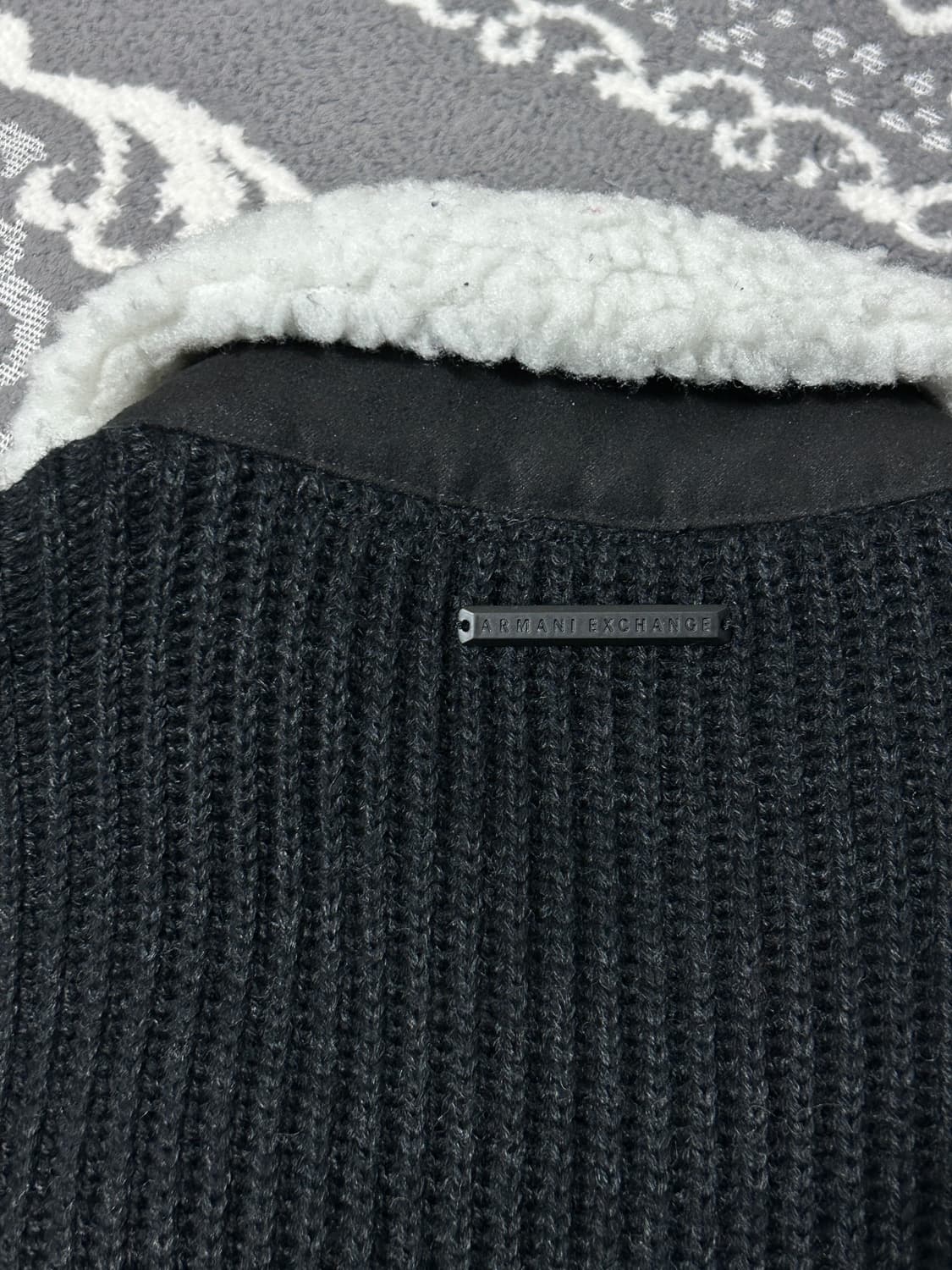 아르마니 스웨이드 니트 하이브리드 자켓 상품이미지10