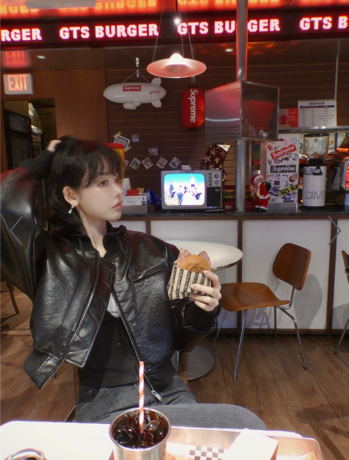 페일제이드 Crop Leather Bomber Jumper 크롭레더자켓 상품이미지3