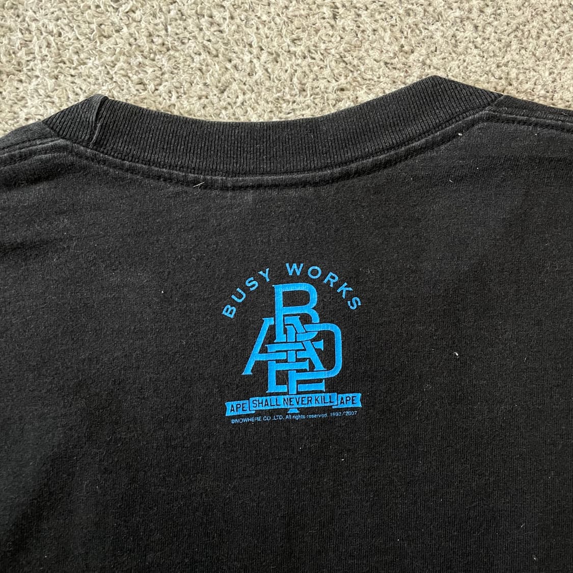 베이프 빅로고 롱슬리브 티셔츠 상품이미지4