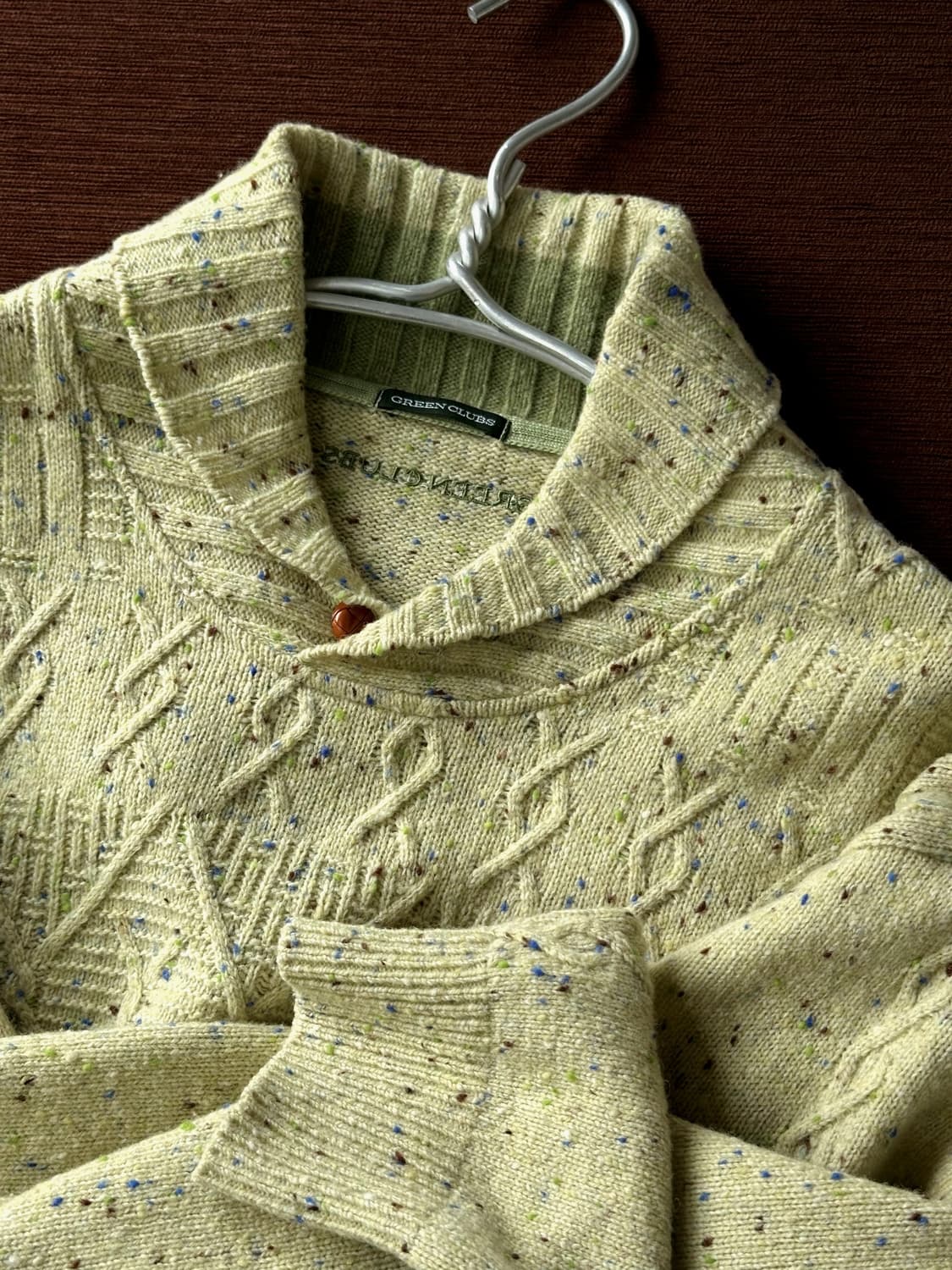 Middle gauge design pattern shawl collar 상품이미지1