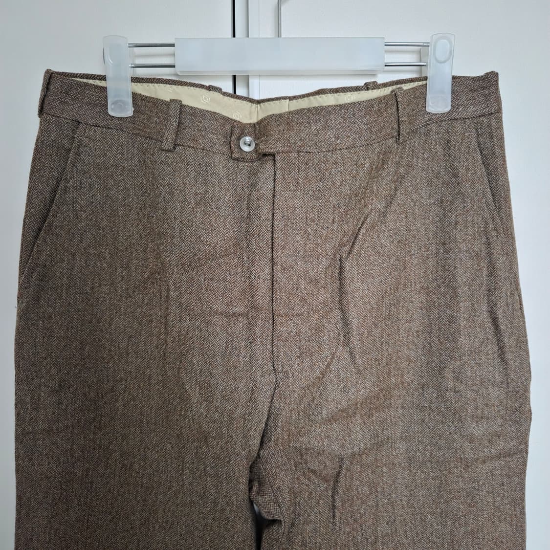 일본빈티지 브라운 울 슬랙스 33-34 상품이미지2