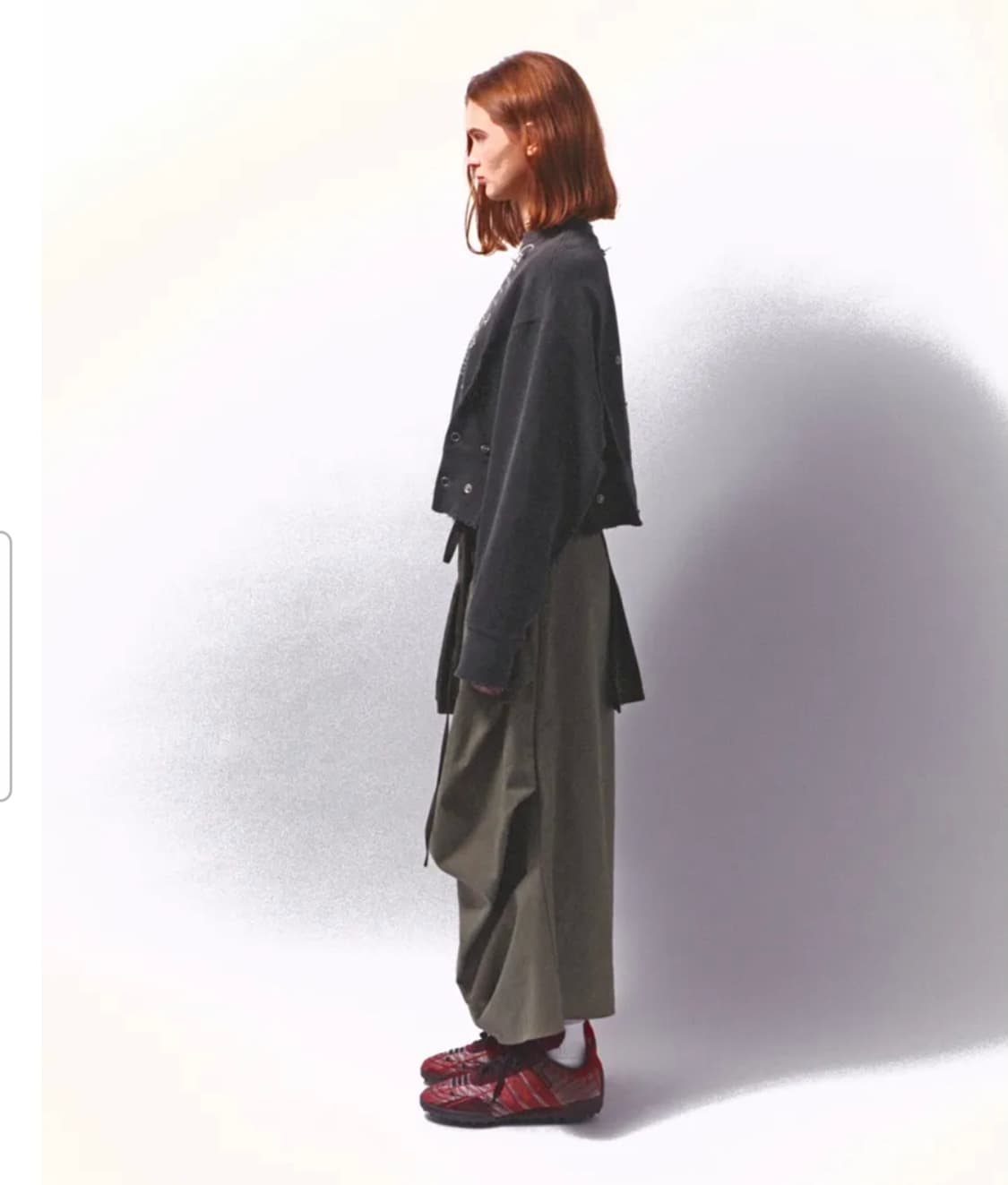 로레일즈 워시드 y2k 프린팅 크롭 스웻셔츠 Free 상품이미지3