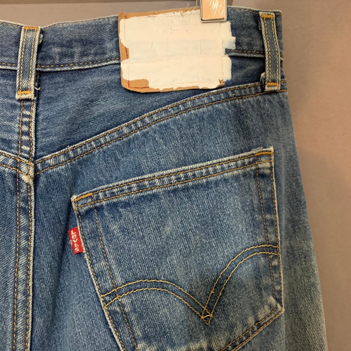 S 올드파크 리바이스 리메이크 절개 데님 청바지 상품이미지3