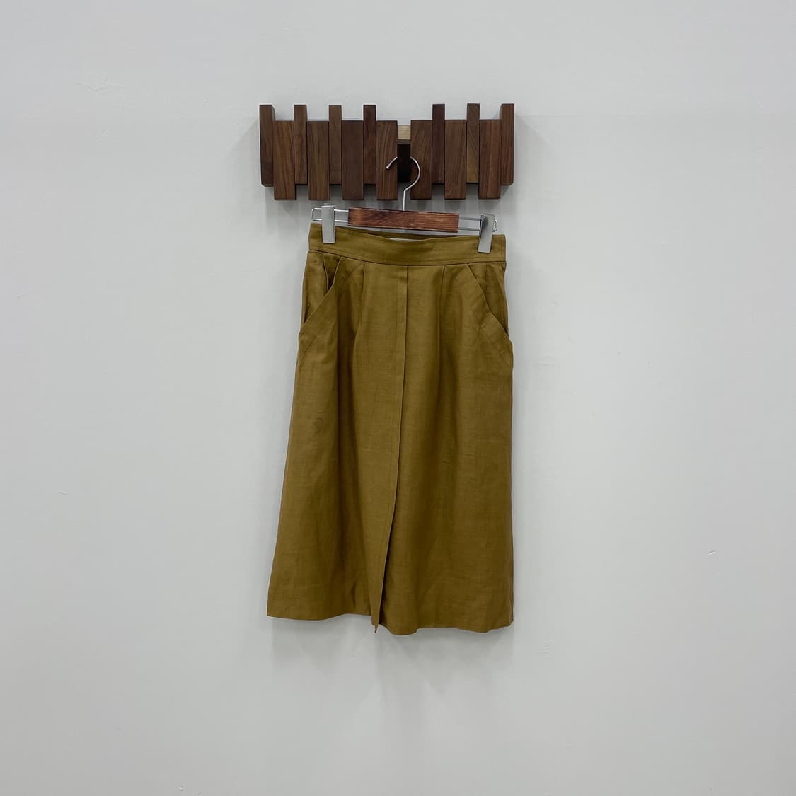 올드 입생로랑 린넨 스커트 상품이미지2