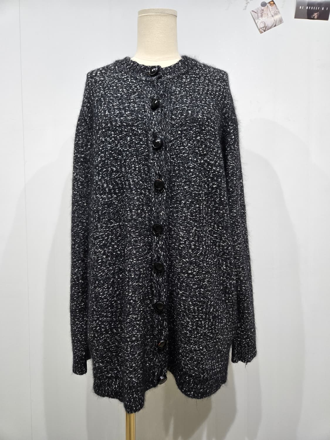 디올 블랙 믹스 컬러 롱 가디건 상품이미지1