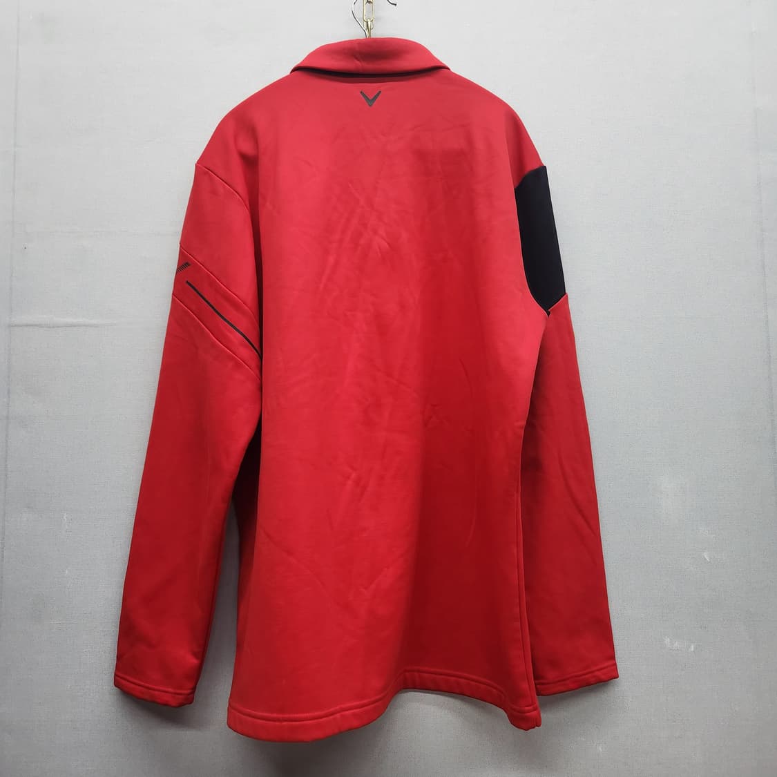 캘러웨이 레드/블랙 블록 카라 긴팔 105(L~XL) 상품이미지4