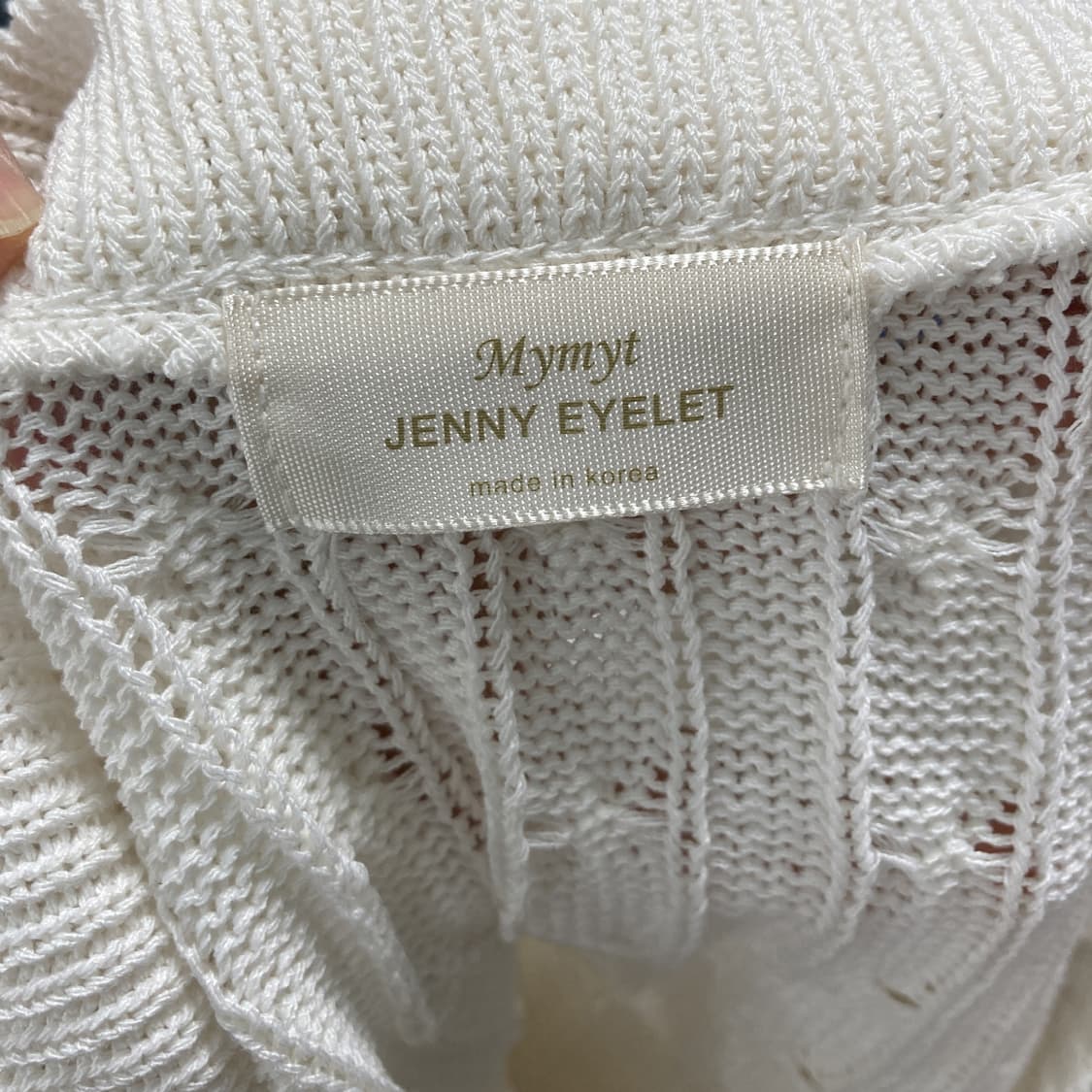 JENNY EYELET 여성 카라 반팔니트 66 상품이미지4