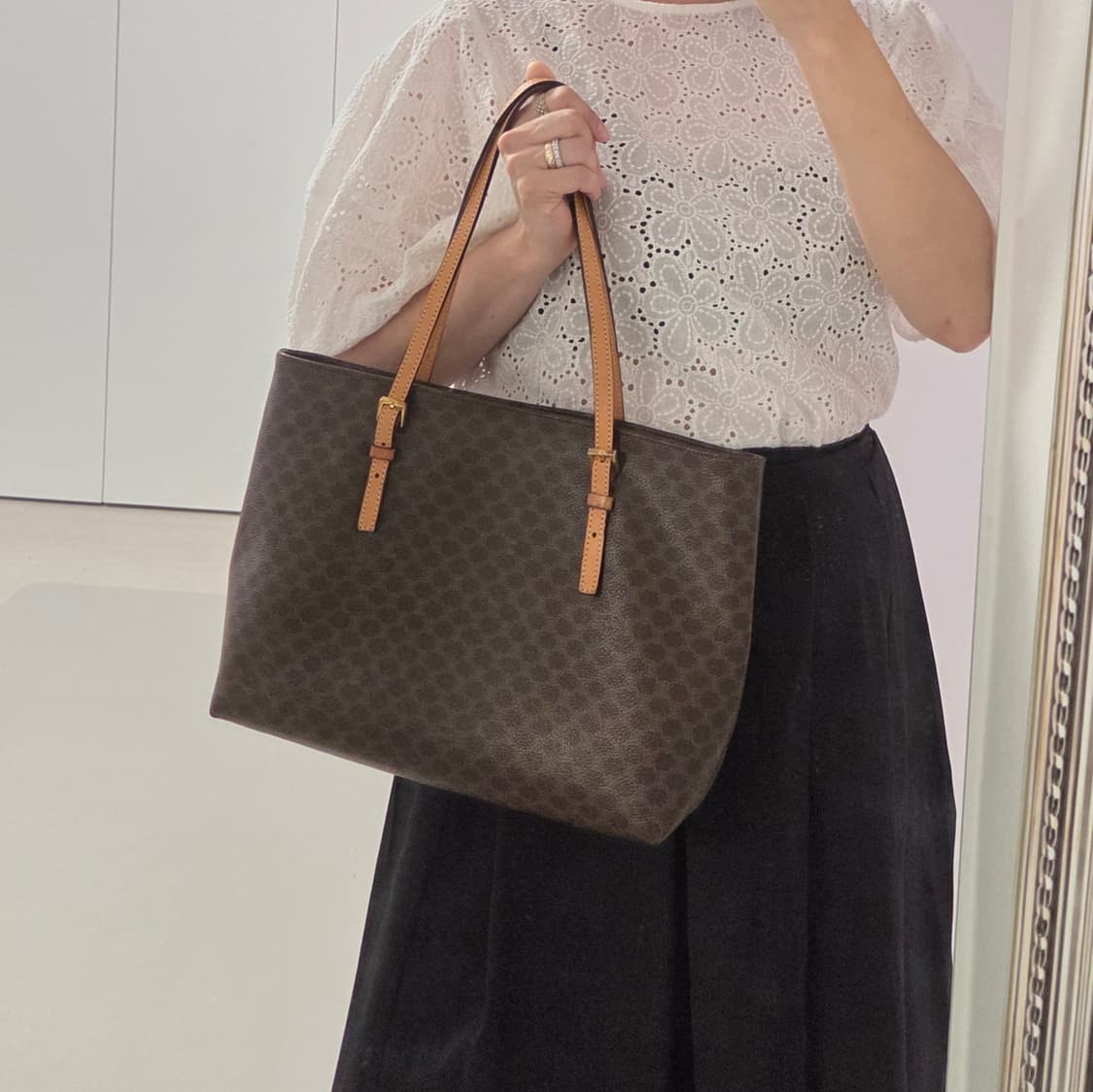 CELINE 셀린느 정품 마카담 빈티지 쇼퍼백 숄더백 상품이미지1