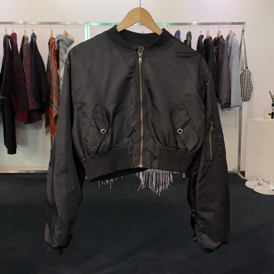 [L] 리메이크 커스텀 크롭 MA-1 항공점퍼 상품이미지1