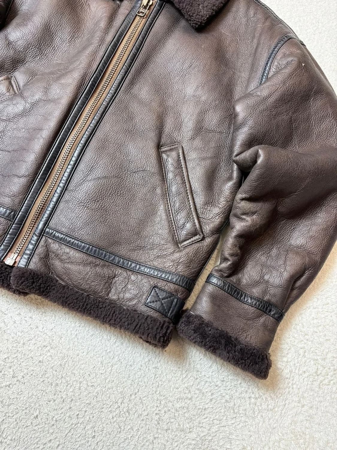 Selctede 90's B-3 양가죽 무스탕 자켓 PN6619 상품이미지4