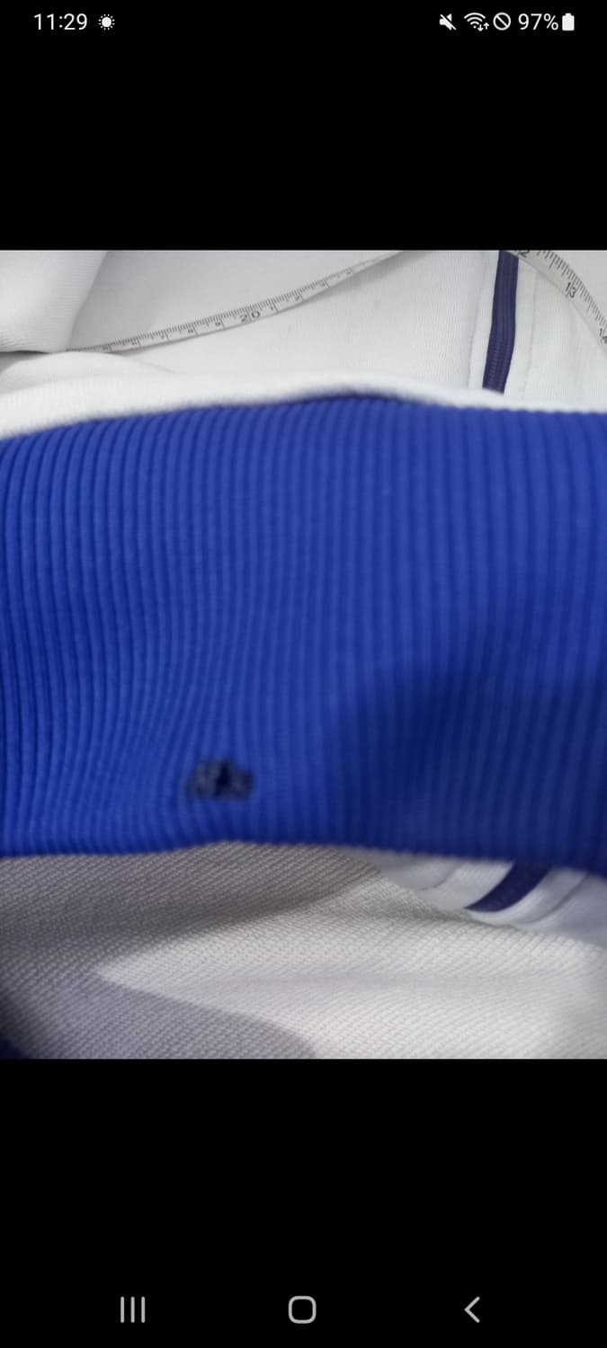 아디다스 그리스 화이트 블루 트랙탑 져지집업 95/M 상품이미지5